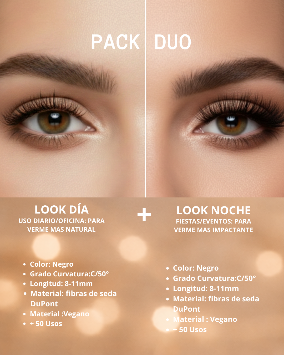 Magnetic Soft -  1 Set Look Natural (oficina/Uso Diario)